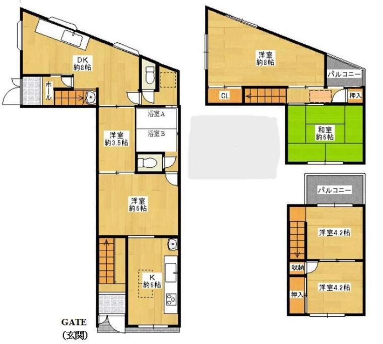 Ferienwohnung F House 中崎屋 梅田 Ōsaka Exterior foto